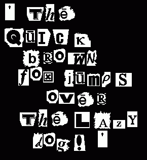 strange font