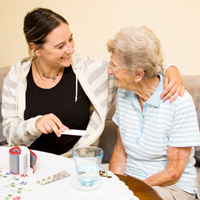 Eye health at elderly care homes