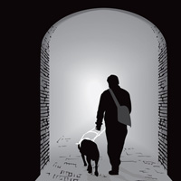 guide dog for deaf-blind