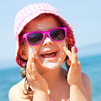 sun protection glasses hat sunscreen