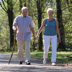 walking in the park