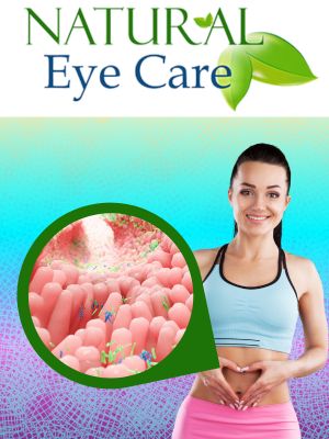 Woman with healthy eyes and good gut health