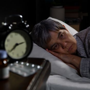senior having trouble with sleep