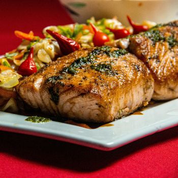 Salmon rich in dha and omega 3 fatty acids
