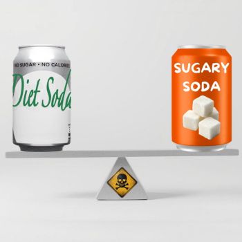 diet soda vs sugary soda - both are unhealthy