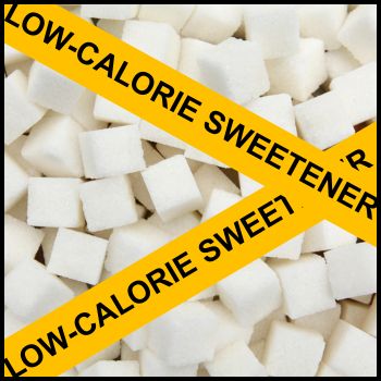 Low calorie sweetener warning tape