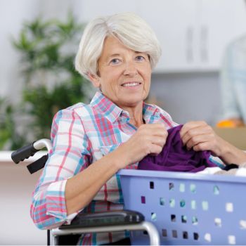 Woman with multiple sclerosis