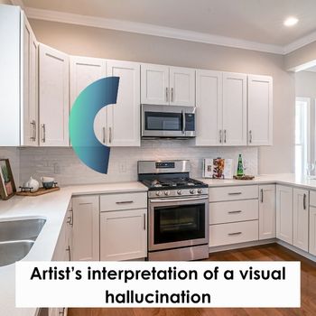 Artist’s interpretation of a visual hallucination