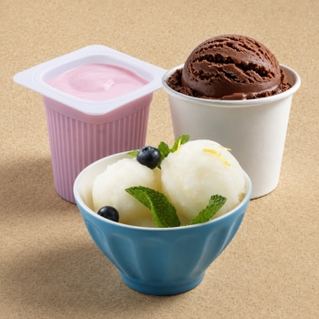 Many frozen desserts contain xanthan gum