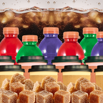 sugary drinks including coffee, energy drinks and soda